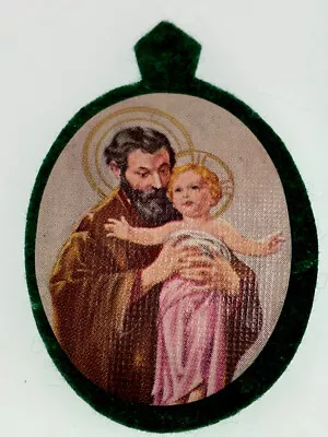 Vintage Catholic St Joseph Green Scapular • $8.99