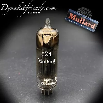 6X4 (EZ90) NOS MULLARD Black Plates [] Getter Rectifier Tube Made In GT. BRITAIN • $75.16