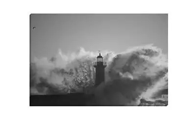 Light House Wave | Canvas Wall Art Print • $69