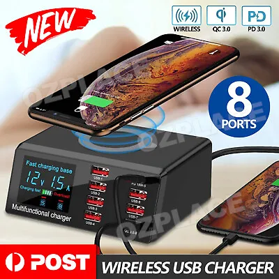 $45.95 • Buy USB Charger Quick Charging Multi Port Charger Station Wireless USB Charging HUB