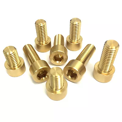 £5.17 • Buy 3mm 4mm 5mm 6mm 8mm Socket CAP Head Screws BRASS British Made Allen Bolt DIN 912
