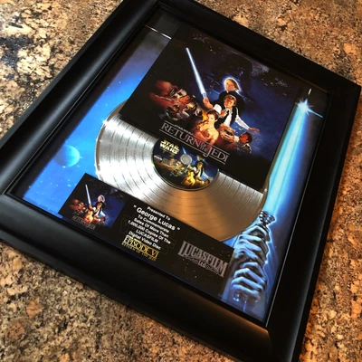 $200 • Buy STAR WARS RETURN OF THE JEDI DVD Movie Award LP Record GEORGE LUCAS DARTH VADER