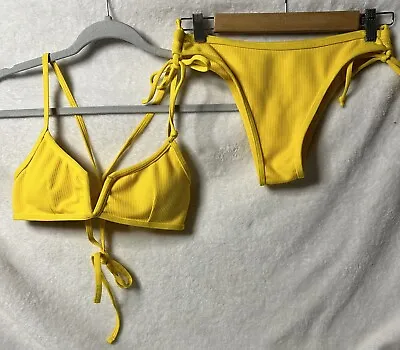 $10.99 • Buy Zaful Yellow Bikini Size 8