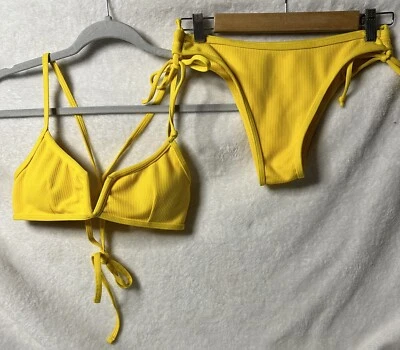 Zaful Yellow Bikini Size 8 • $10.99