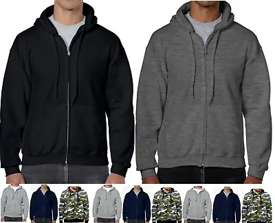 £18.99 • Buy Mens Zip Up HOODIES Hooded Sweatshirt Fleece Top Plain Hoody Jumper Jackets Pull