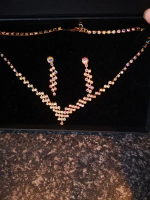 £6.50 • Buy Adrian Buckley Necklace And Pierced Earings Set