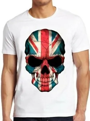 British Flag Skull England UK Union Jack London Punk Cool Gift Tee T Shirt M207 • £6.35