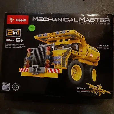 STEM Building Toy: Mechanical Master 2 In 1 Dump Truck Or Airplane (361pcs) • $11