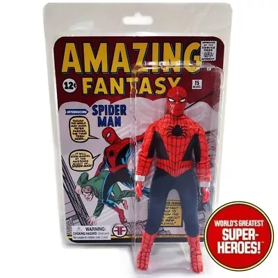 Mego Spider-Man 1st Appearance Custom W/ Cardbacking WGSH 8  Figure • $159.99