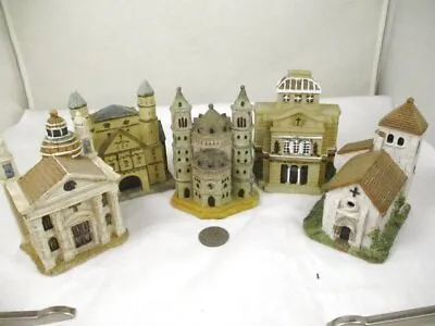 Set 5 K's Collection Churches Around The World Miniature Buildings 4  Resin Limi • $24.99