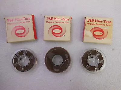 P&B Mini Magnetic Recording Tape - Series 150A - 150' Acetate - 3  Diameter NOS • $21.80