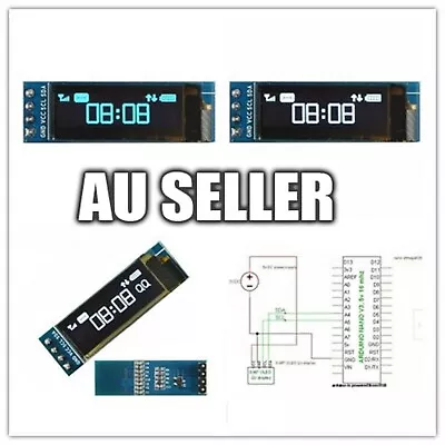 $7.99 • Buy OLED Display 0.91  128x32 I2C SSD1306 Arduino Uno Mega 2560 Respberry PI ESP32