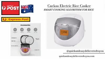 CUCKOO Electric Rice Cooker 6 Cup CR-0631F - Pink - AUS NEW STOCK FREE SHIPPING • $300
