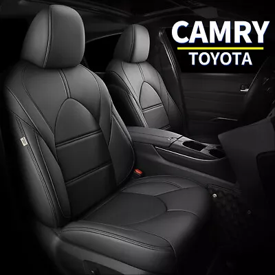 $139.99 • Buy Leather Seat Covers Full Set For 2018-2023 Toyota Camry XLE XSE (Not For Hybrid)