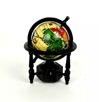 Vintage Miniature Die Cast Globe Pencil Sharpener Replica Globe Spins • $12.25