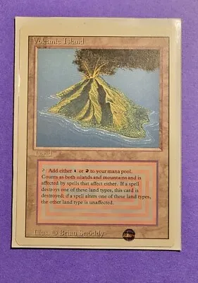 Volcanic Island Revised Edition MTG Magic The Gathering Dual Land Brian Snoddy • $699.99