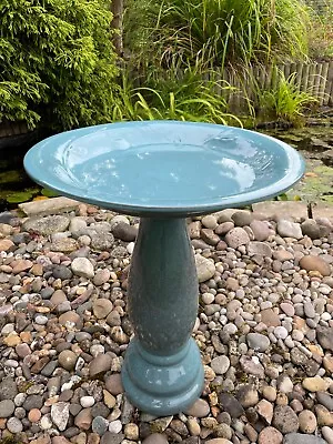 £69.99 • Buy Ceramic Bird Bath Pedestal Garden Ornament Water Bowl Patio Feature Weatherproof