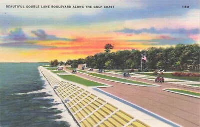 Double Lane Boulevard Along The Gulf Coast Gulfport Mississippi • $2.57