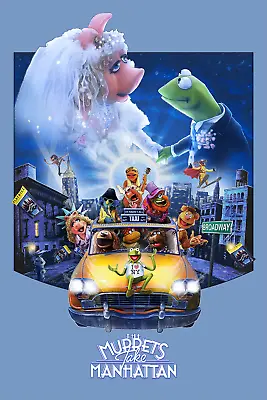 Muppets Take Manhattan By Kevin M Wilson Ltd X/285 Screen Print Mondo MINT Movie • $120