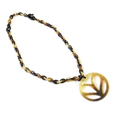 $850 • Buy Rare Auth Hermes Horn Heart Necklace