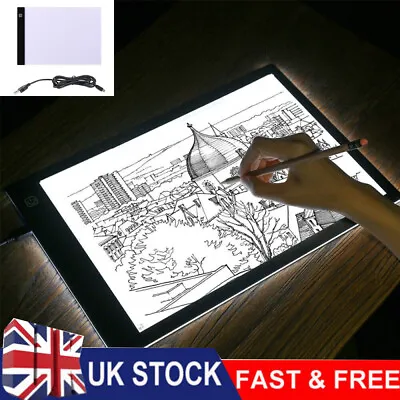 £12.59 • Buy Light Box Drawing A4,Tracing Board With Brightness Adjustable For Artists
