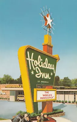 Postcard Holiday Inn Petersburg Virginia Holiday Inn Sign Used Postcard • £3.81