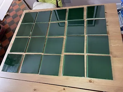 Victorian Green 152x152x9mm (6×6″) Round Edge Tiles X 20 • £50