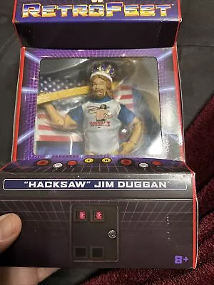 WWE Mattel Hacksaw Jim Duggan Retrofest Gamestop Exclusive Elite Figure WWF King • $34.99