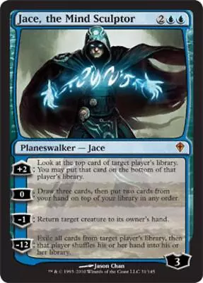 MTG Jace The Mind Sculptor Near Mint Foil Worldwake • $230.99