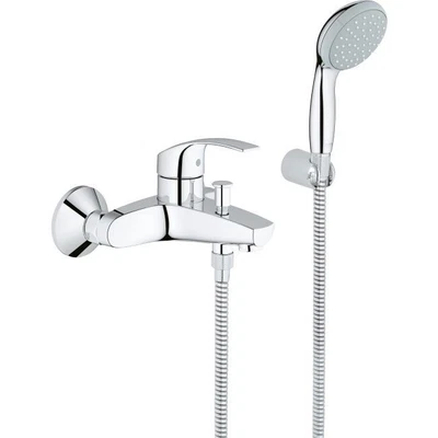 £124.79 • Buy Grohe Eurosmart Bath Mixer Shower Tap Hose Handset Single Lever Chrome 33302002