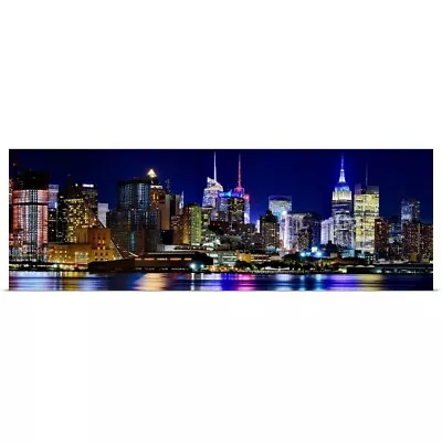 Manhattan Skyline View From Jersey Poster Art Print New York City Home Decor • $54.99