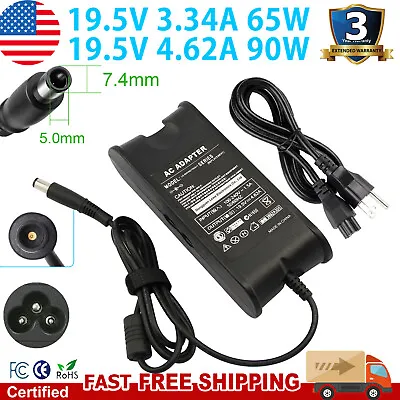 65W 90W For Dell Latitude E5470 E5550 E5570 E6420 Laptop Power Adapter Charger  • $10.99