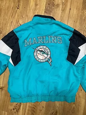 Florida Marlins Starter 90s Vintage Men's Windbreaker Jacket Size XL • $59.99