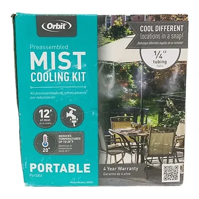 Orbit Preassembled Mist Cooling Kit 1/4  Tubing 12' Portable Water Mist 20000 • $18.74