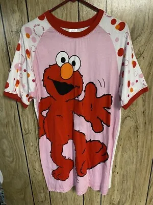 Womens Sesame Street Elmo Night Shirt Pajama L/XL Excellent Condition • $12