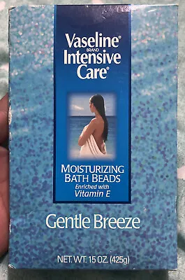 Vaseline Intensive Care Moisturizing Bath Beads Gentle Breeze Vitamin E 15oz New • $29.99