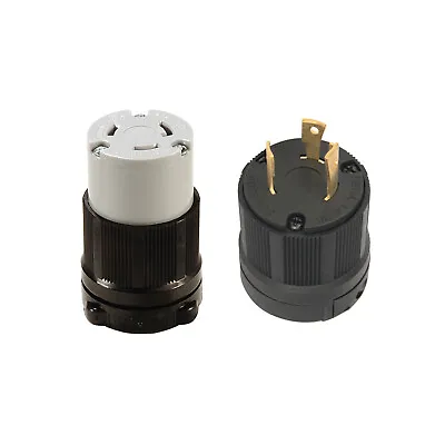 Nema L6-30P L6-30R YGA017 KIT 30 Amp 250 Volt Male Female Twist Lock 3 Wire Plug • $17.99