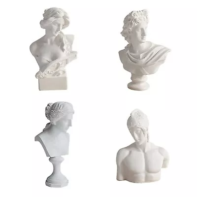 GISELA D 4Pcs Greek Bust Apollo Statues Venus Figure Sculpture Bust Ares Port... • $31.34