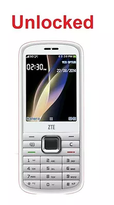 ZTE F286 White 2.4  Camera 3G Mobile Phone *UNLOCKED* Bluetooth RARE • $189
