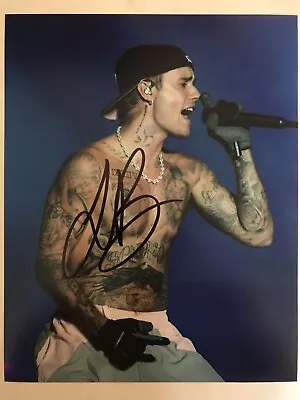 Justin Bieber Signed 8x10 Photo With COA • $150