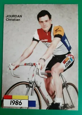 CYCLING Cycling Card CHRISTIAN JOURDAN Team LA VIE CLAIRE WONDER 1986 • $4.24