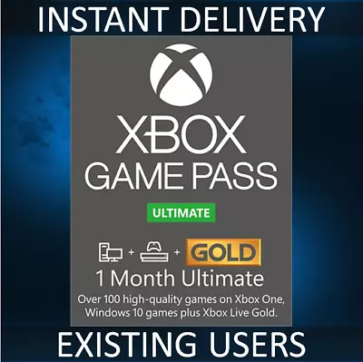 1 Month Xbox Game Pass Ultimate Live Gold Membership UK EU REGION • £8.75