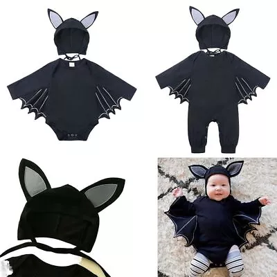 Bodysuit Jumpsuit Costumes Bat Design Halloween Clothing  Infant Baby • $21.43