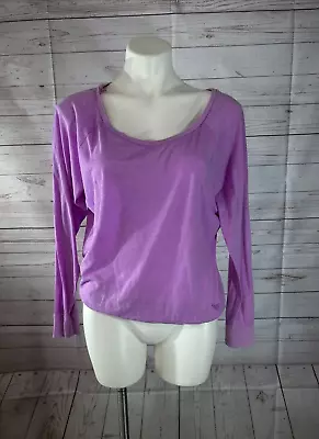 Pink By Victoria's Secret Light Purple Long Sleeve Top Women's Size M Round Neck • $9.99