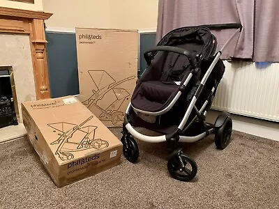 Phil And & Teds Promenade Single To Inline Tandem Pushchair Twins Singal BNIB 👶 • £489