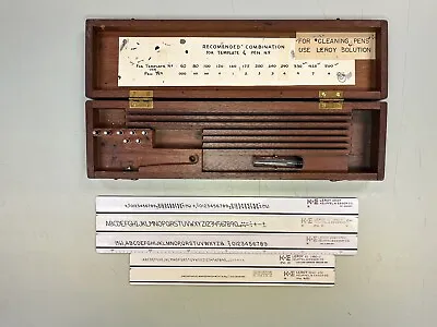 Vintage Keuffel & Esser Co. K&E Leroy Lettering Set ALL IN PICTURE NOT COMPLETE • $42.47