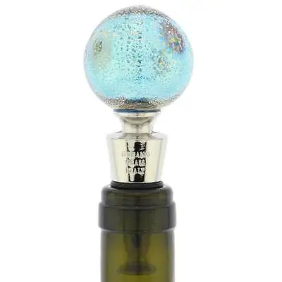 GlassOfVenice Murano Glass Millefiori And Gold Bottle Stopper • $69.95