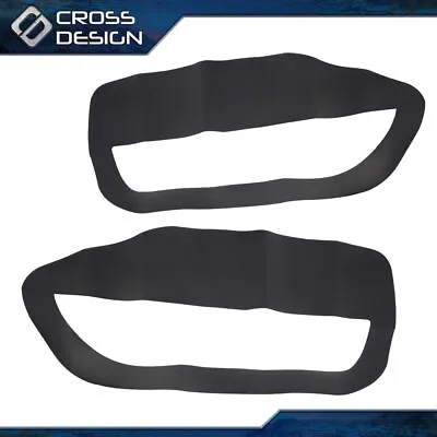 2PC Door Panel Insert Cards Fit For Ford Mustang 2005-09 Leather Cover Kit Black • $16.30
