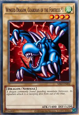 Yu-Gi-Oh! -Winged Dragon Guardian Of The Fortress #1 -MRD-EN002- 25TH- NM/M • $1.45