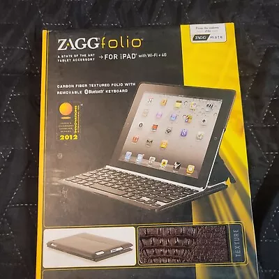 Zagg ZAGGfolio Case With Bluetooth Keyboard For Apple Ipad 2 • $23